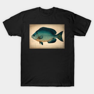 Bluegill Fish Print T-Shirt